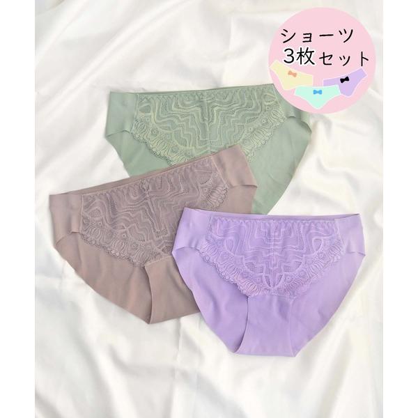 ショーツ 「3枚入り/シンプルショーツのお得な福袋♪ 」レギュラーショーツ/M-3L/3枚セット/シ...