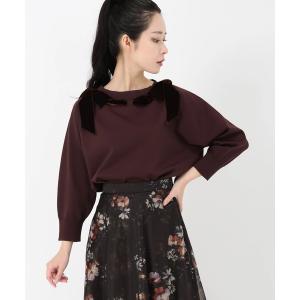 ニット セーター ポーツポリー_ベルベットリボンニット レディース