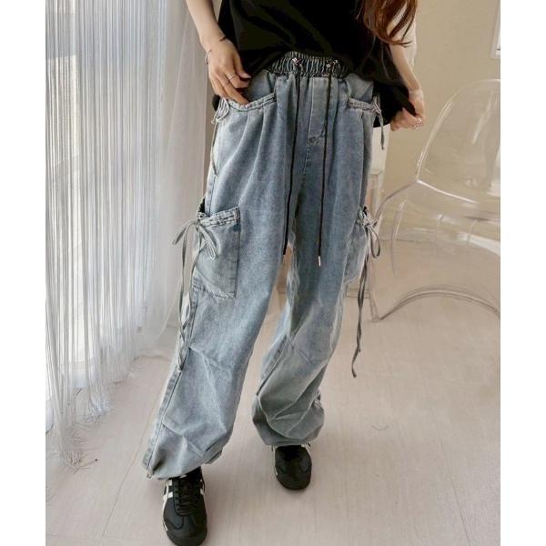 ワイドパンツ カーゴパンツ ワイドシルエットカーゴパンツ レディース
