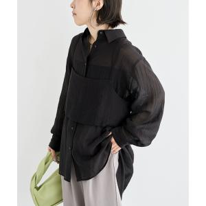 ブラウス シャツ SET2点シアーシャツ+ビスチ...の商品画像