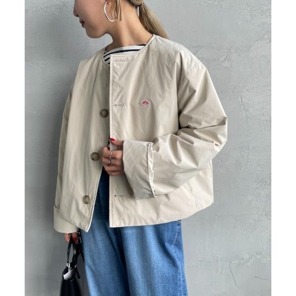「DANTON」 中綿ブルゾン 34 アイボリー レディース