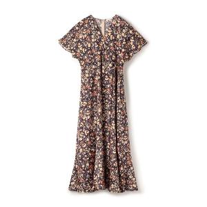 Ballsey ワンピース レジェフラワープリント ギャザートップ