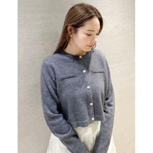 CELFORD（セルフォード） (セール30%OFF) ビジューロゴカーディガン 24