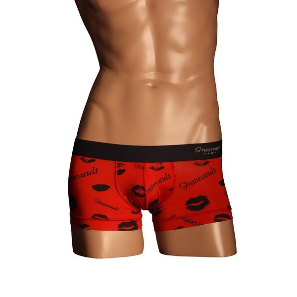 ボクサーパンツ Gravevault グレイブボールト Kiss メンズ ローライズ ボクサーパンツ
