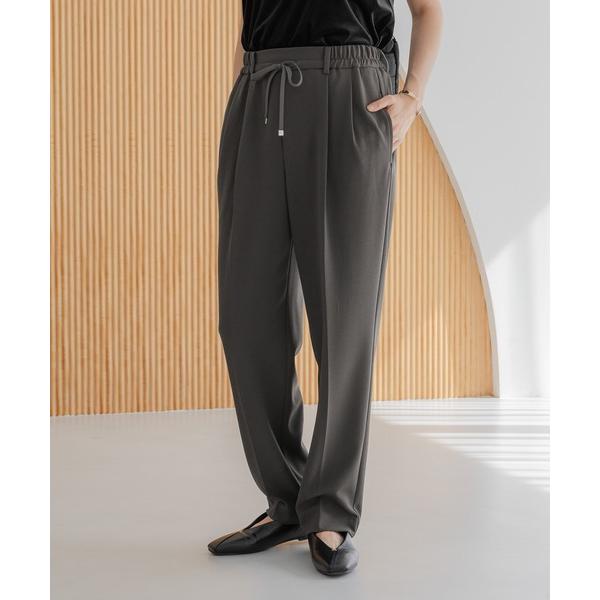スラックス パンツ サマ見えリラクシーゆるテーパードパンツ / 578319 レディース