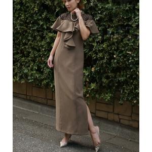 ドレス dot frill dress