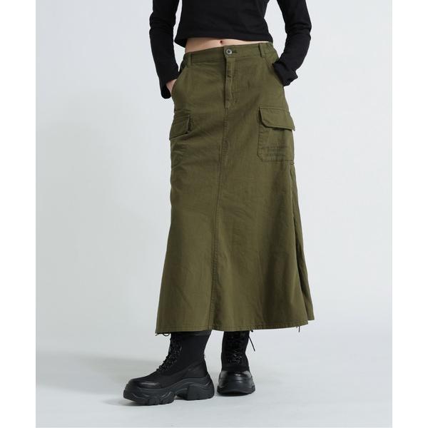 スカート MILITARY SIDE LACE UP SKIRT/ミリタリーサイドレースアップスカー...