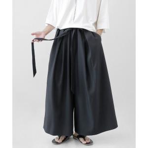 パンツ タックストラップワイドパンツ メンズ レディース