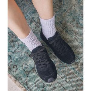 スニーカー MOHI/モヒ ナチュラルスエードレースアップスニーカー レディース