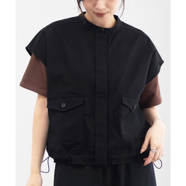 ジャケット ノーカラージャケット Idnes リネンライクノーカラージャケット レディース