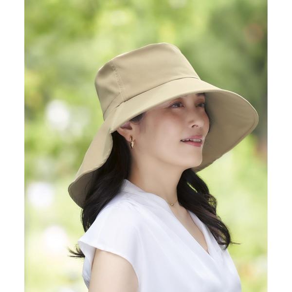 帽子 ハット ワイドUV涼やかハット レディース