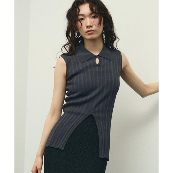 tシャツ Sherbet touch amesuri polo rib knit  / シャーベット...