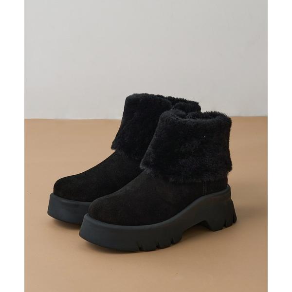 ブーツ 「MOHI」ファー付きムートンブーツ AFELPADO/R.MUTON GU1-394121...