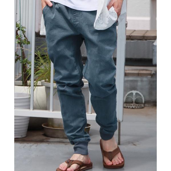 ジーンズ WP WESTPOINT/ダブルピー ウエストポイント テイパード 裾リブ ストレッチツイ...