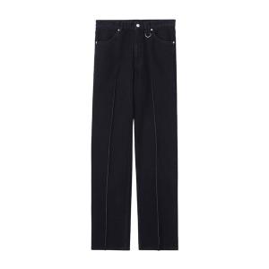 ジーンズ WASHED DENIM SEAM TUCKED PANTS メンズ