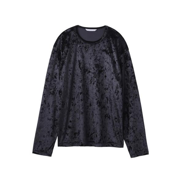 tシャツ CRUSHED VELOUR CREW NECK TOP メンズ