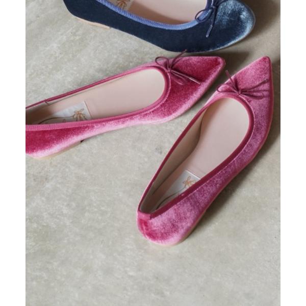 バレエシューズ パンプス 「25秋冬」ポインテッドトゥバレエシューズ(B4613A)