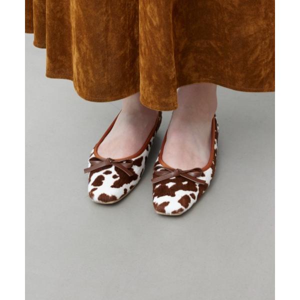 バレエシューズ パンプス スクエアトゥバレエシューズ(B7610A)