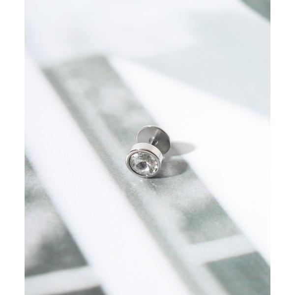 ピアス EVERMETAL 日本製 サージカルステンレス 316L アレルギー対応 片耳用ピアス メ...