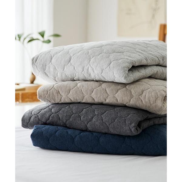 ベッド 寝具 綿100%天竺ニット敷きパッド｜シングル「Coco Feel/ココフィール」