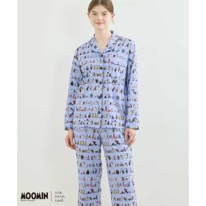 パジャマ ルームウェア 「ムーミンコラボ」MOOMIN × une nana cool 綿100% 開襟パジャマ レディース