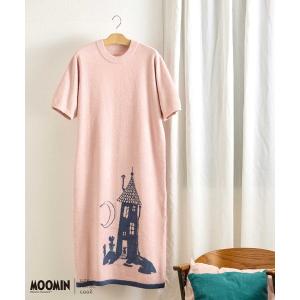 ルームウェア 部屋着 「ムーミンコラボ」MOOMIN × une nana cool なめらかふわふわワンピース レディース