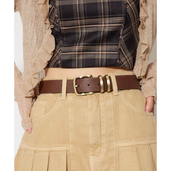 ベルト フェイクレザーベルト レディース