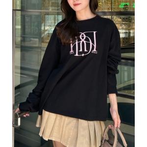 tシャツ 「WEB限定」RDロゴロングTシャツ 秋服　ロンT レディース