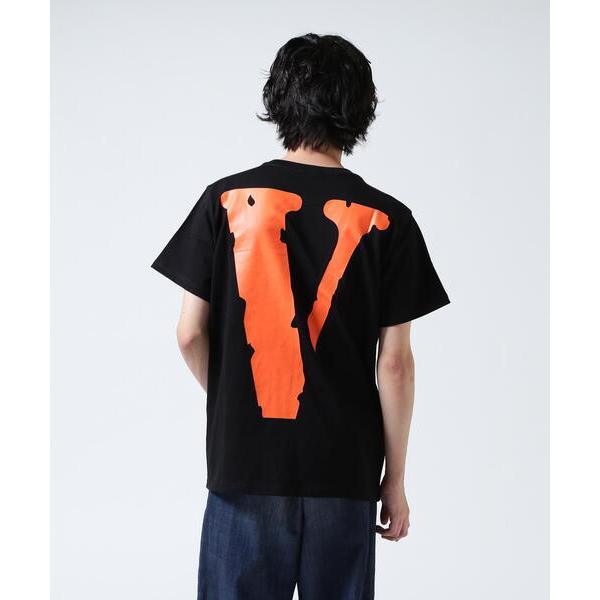 tシャツ VLONE/ヴィーロン/CLASSIC LOGO-VLONE TEE_BLACK/ORAN...