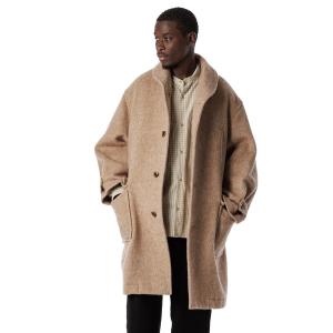 コート ジャケット Shaggy Wool Shawl Collar Coat / ショールカラーシャギーコート メンズ