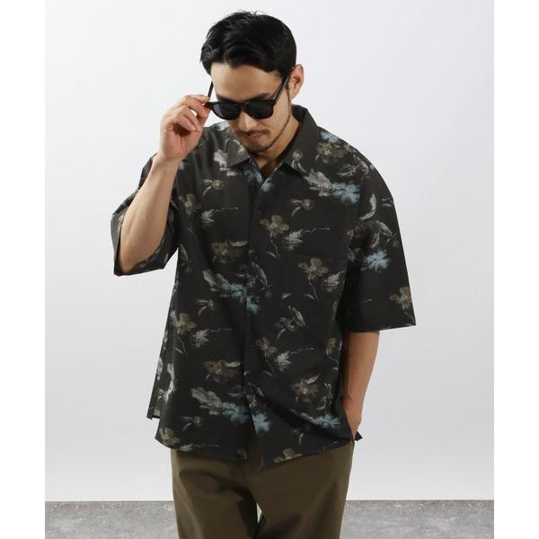 シャツ 「接触冷感」クールタッチ柄シャツ メンズ