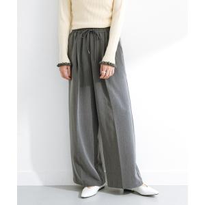 パンツ タックワイドイージーパンツ レディース