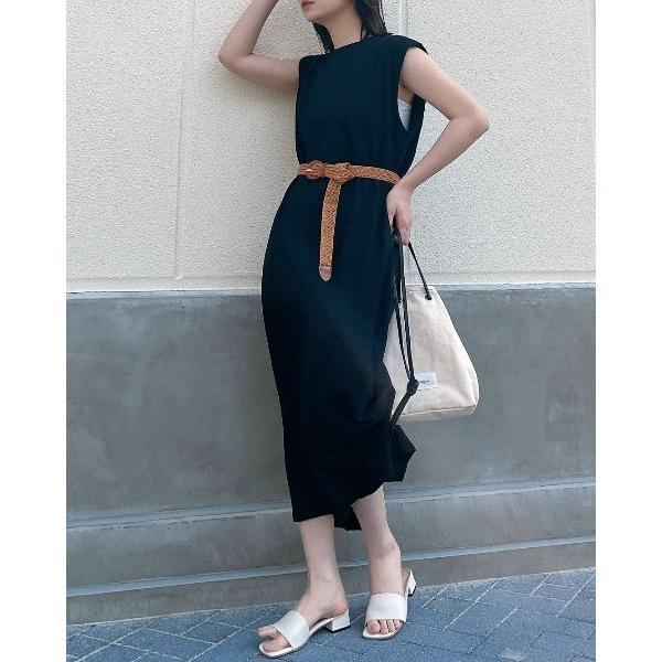 ワンピース 「＆soiree」 ベルト付カットソーワンピース