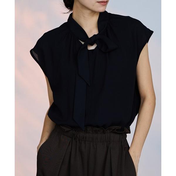 ブラウス シャツ milli de l'air 2WAYフレンチボウタイブラウス レディース