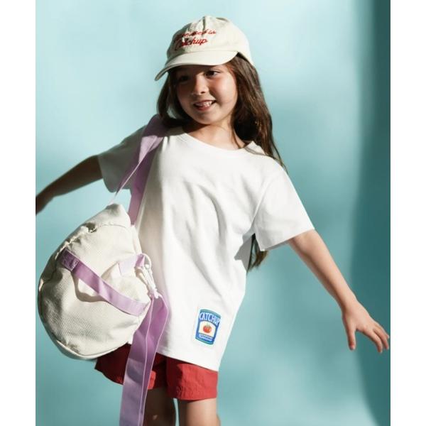 tシャツ 「Catchup」ワッペンTシャツ キッズ 子供服 男の子 女の子