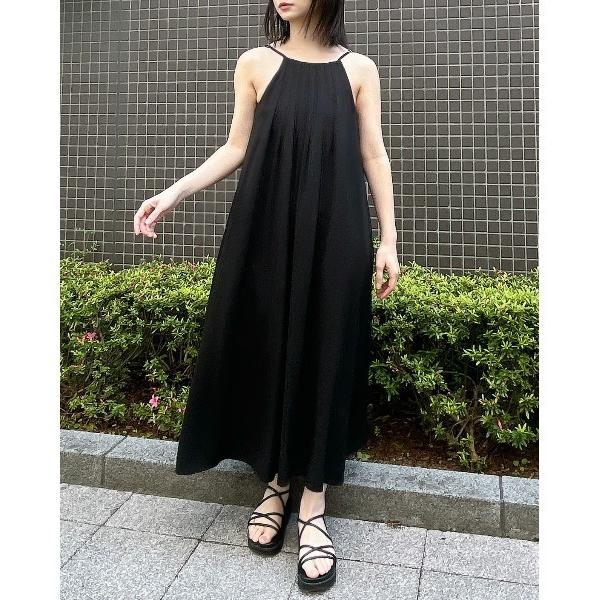 ワンピース 「＆soiree」プリーツマキシキャミワンピース