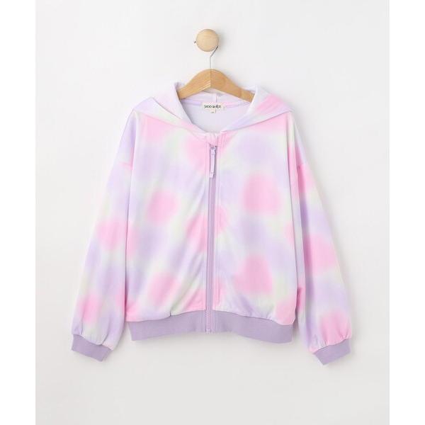 パーカー  「130-150cm/UV対策」レインボーパーカ キッズ 子供服 女の子