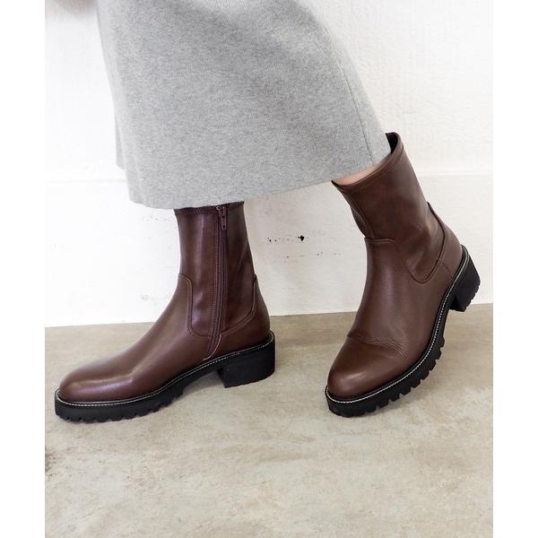 ブーツ 軽量｜厚底ストレッチブーツ 　7420199 レディース