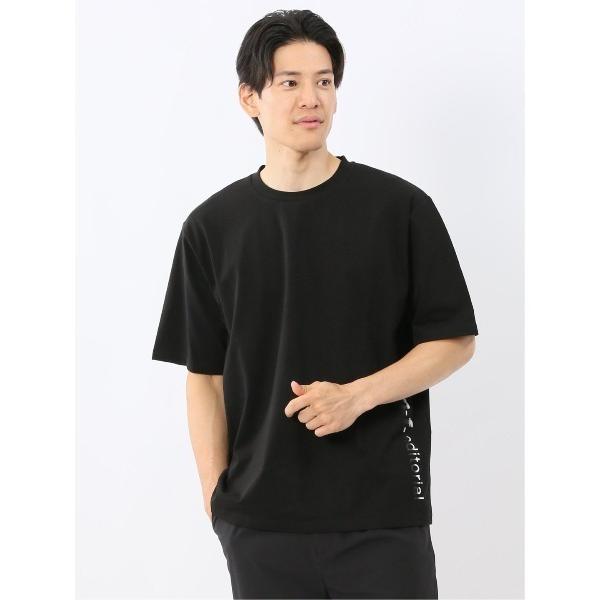 tシャツ 「綿100% ロゴ刺繍」m.f.エディトリアル メンズ クルーネック 半袖 Tシャツ メン...