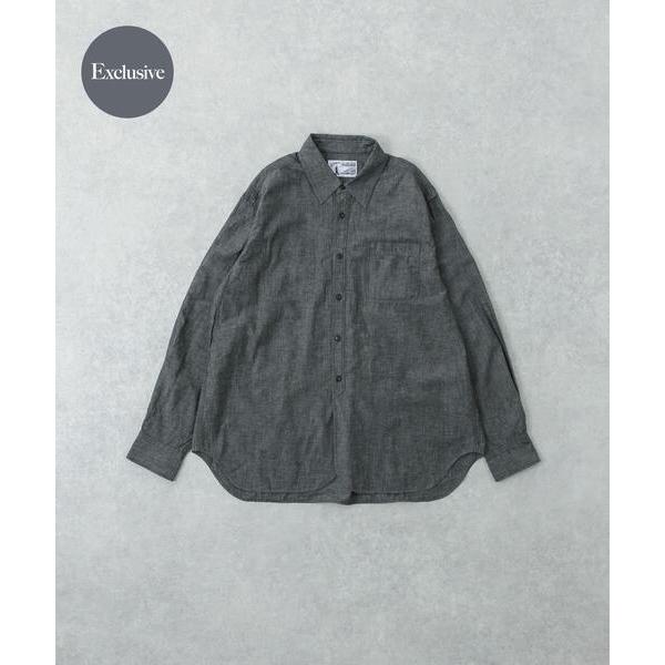 シャツ 「別注」LE VETEMENT ATLANTIQUE×UR　シャンブレーシャツ メンズ