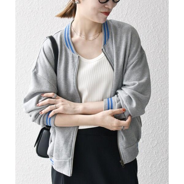 ブルゾン アウター 「SHIPS any別注」La Hutte:「洗濯機可能」裏起毛 ロゴ ジップ ...