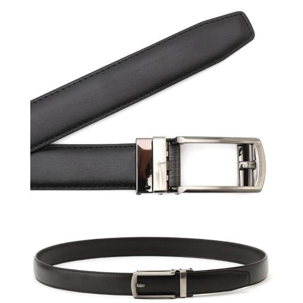 ベルト 「フリーアジャスト仕様/5mm間隔/32段階」バックルロングベルト 2.9cm幅/(ウエスト...