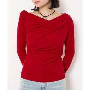 tシャツ 「限定カラーあり」OFF SHOULDER CUT TOPS オフショルダー カット トップス レディース