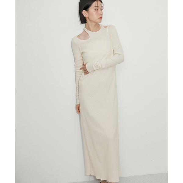 「ADAM ET ROPE&apos;」 ニットワンピース FREE キナリ レディース