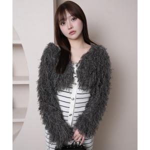 Rose Muse（ロゼミューズ） カーディガン Shaggy knit cardie