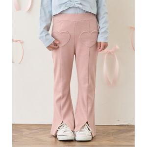 パンツ 「ともパン」ハートポケット裾スリットフレアパンツ キッズ 子供服 女の子