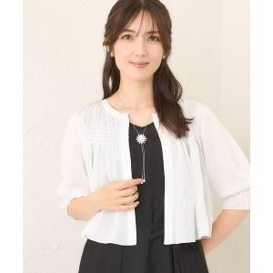 カーディガン シャーリングショート ボレロ レディース