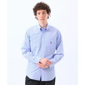 シャツ バッキンガムベア 長袖ボタンダウンシャツ シャンブレー/ストライプ メンズ