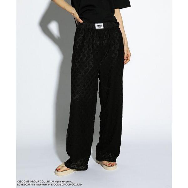 パンツ LOVEBOAT フラワーメッシュパンツ レディース