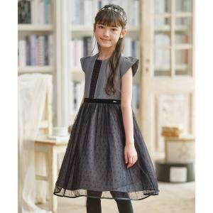 DRESCCO ドレスコ　ドレス120 DRESCCO（ドレスコ） ワンピース 入園式 卒園式 スカイブルー×ネイビー